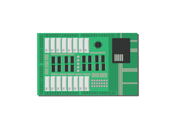 Modbus powered electronic board with 16 relays, digital and analog inputs and outputs