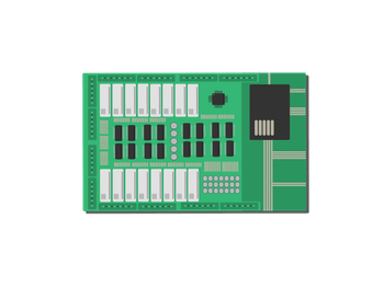 Modbus powered electronic board with 16 relays, digital and analog inputs and outputs