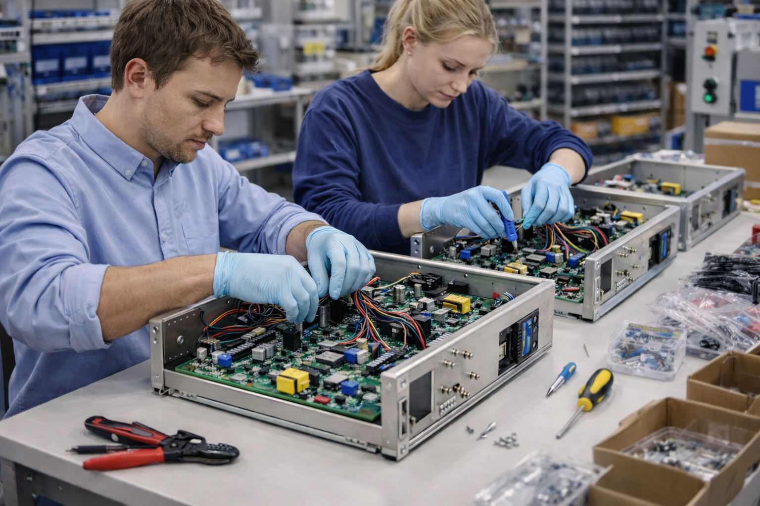 Ensamblaje de dispositivos electrónicos