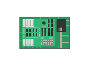 Modbus powered electronic board with 8 relays, digital and analog inputs and outputs